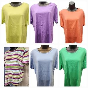 Kim Rogers Women's Short Sleeve Crew Neck Fashion T-Shirt various colors
